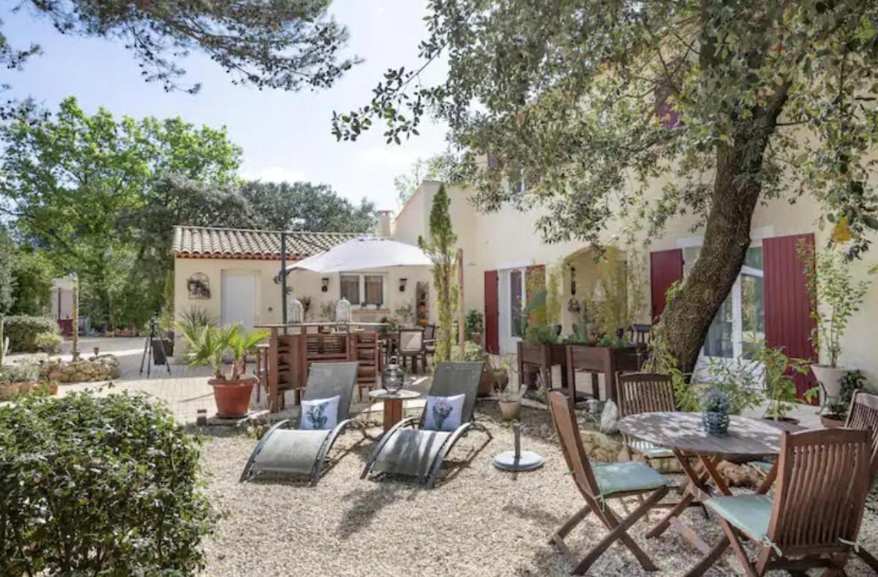 Bed and Breakfast Les Jardins D'Holi Proche Uzes Garrigues-et-Sainte-Eulalie Exterior foto